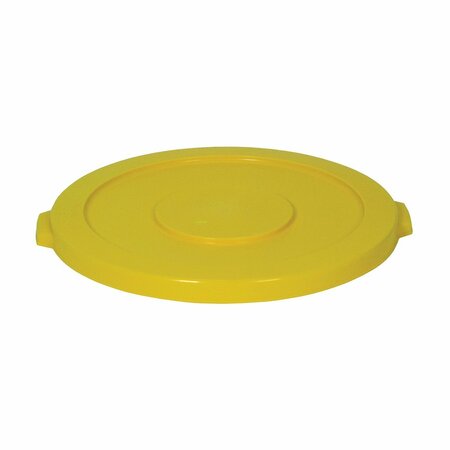 CONTINENTAL COMMERCIAL PRODUCTS 32Gal Refuse Rnd Lid Yellow 3201YW